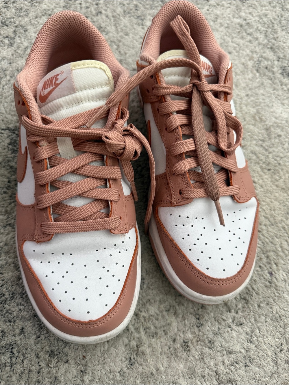 Nike Women’s Low-Top Sneakers - White & Dusty Pink